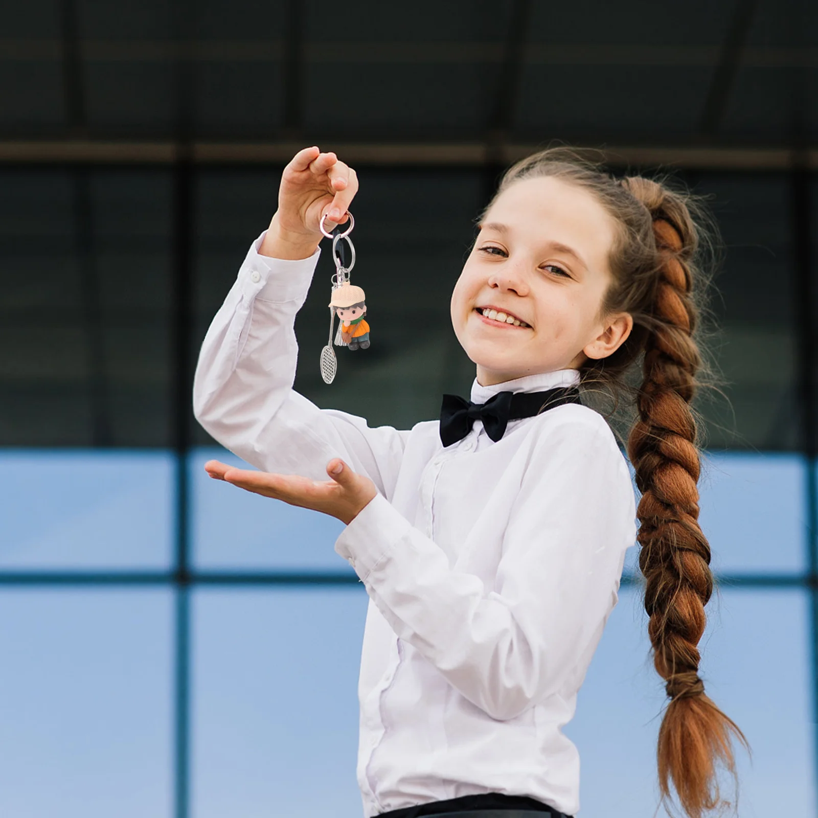 

Badminton Keychain Stylish Mini Lightweight Durable Pendant For Keys Bags Cars Backpacks Decor Schoolbag Accessory Gift