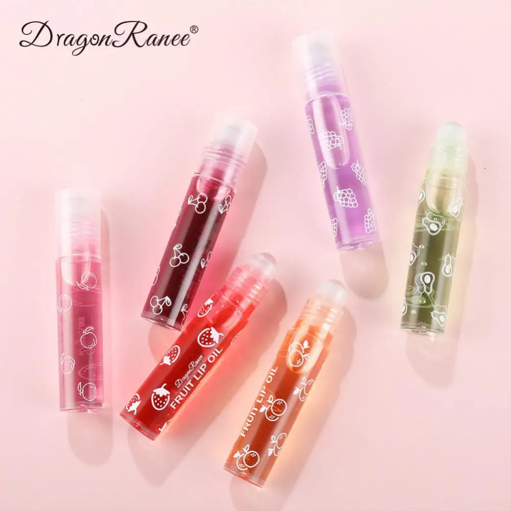 Roll-on Baume Hydratant Longue Durée Fruit Frais, Apprêt de Maquillage, Huile Jules Transparente, Hydratant Clair, Brcorporelle, 1-5Pcs