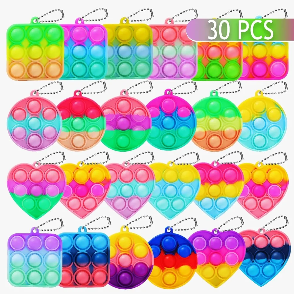 

30PCS Bulk Fidget Toys, Party Favors for Kids, Birthday Party Toys, Small Classroom Prizes Box Fidgets Toys for Kids Toddlers Ad