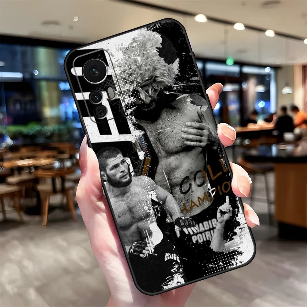 khabib nurmagomedov U-UFC Phone Case Fundas for Xiaomi Redmi Note 14 13 10 12 Pro POCO F4 F5 X5 Pro 12 13 11T Lite Ultra Cover