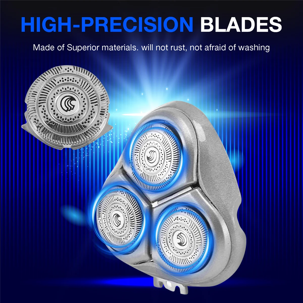 交換用ヘッドブレードbフィリップス対応のシェーバー、hq9、at751、hq8240、hq8250、hq9070、hq9160、hq9170、hq9190