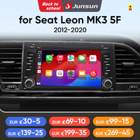 Junsun Wireless CarPlay Android Auto Car Radio For Seat Leon MK3 5F 2012 - 2020 And RDS 4G WiFi GPS 2din Bluetooth
