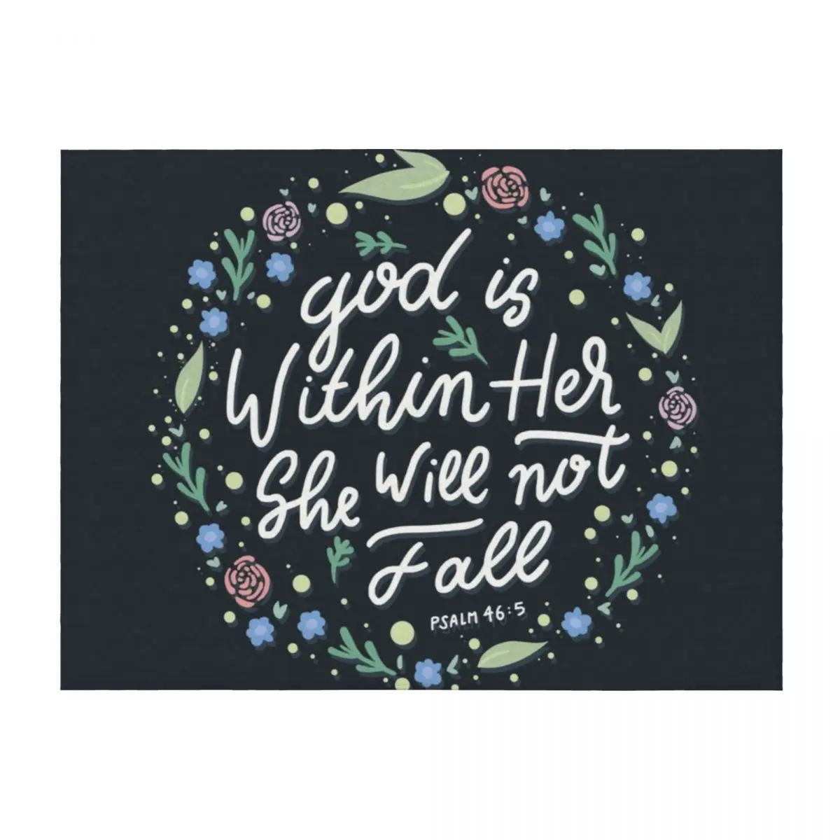 

Christian Quote Throw Blanket christmas decoration Single Travel Blankets