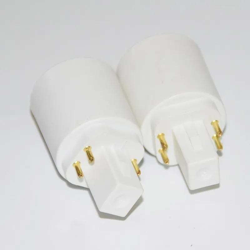 G24 to E27 Adapter G24Q 4PIN to E27 E26 Lamp Light Bulb Lamp Adapter Converter Holder Lamp Base Converter