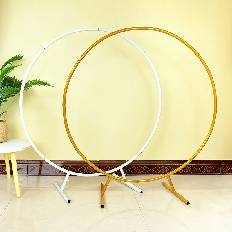 

1m Metal Circle Stand Wedding Arches Round Balloon Flower Background Arch DIY Frame Birthday Party Baby Shower Decoration