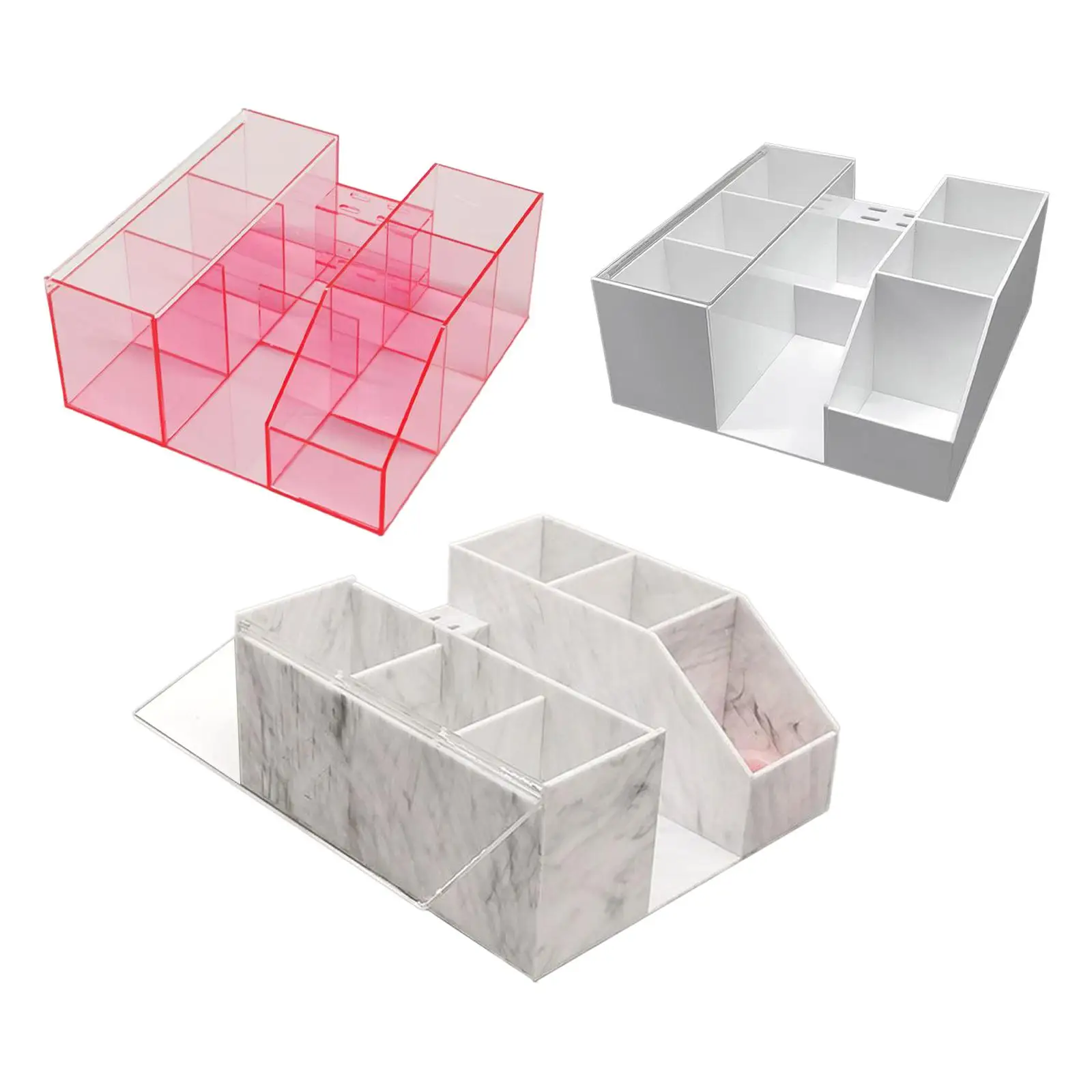 Organisateur d'extension de cils, boîte de rangement, support cosmétique, organisateur de beauté, mallette de rangement de cils pour outils de cils, brosse de maquillage