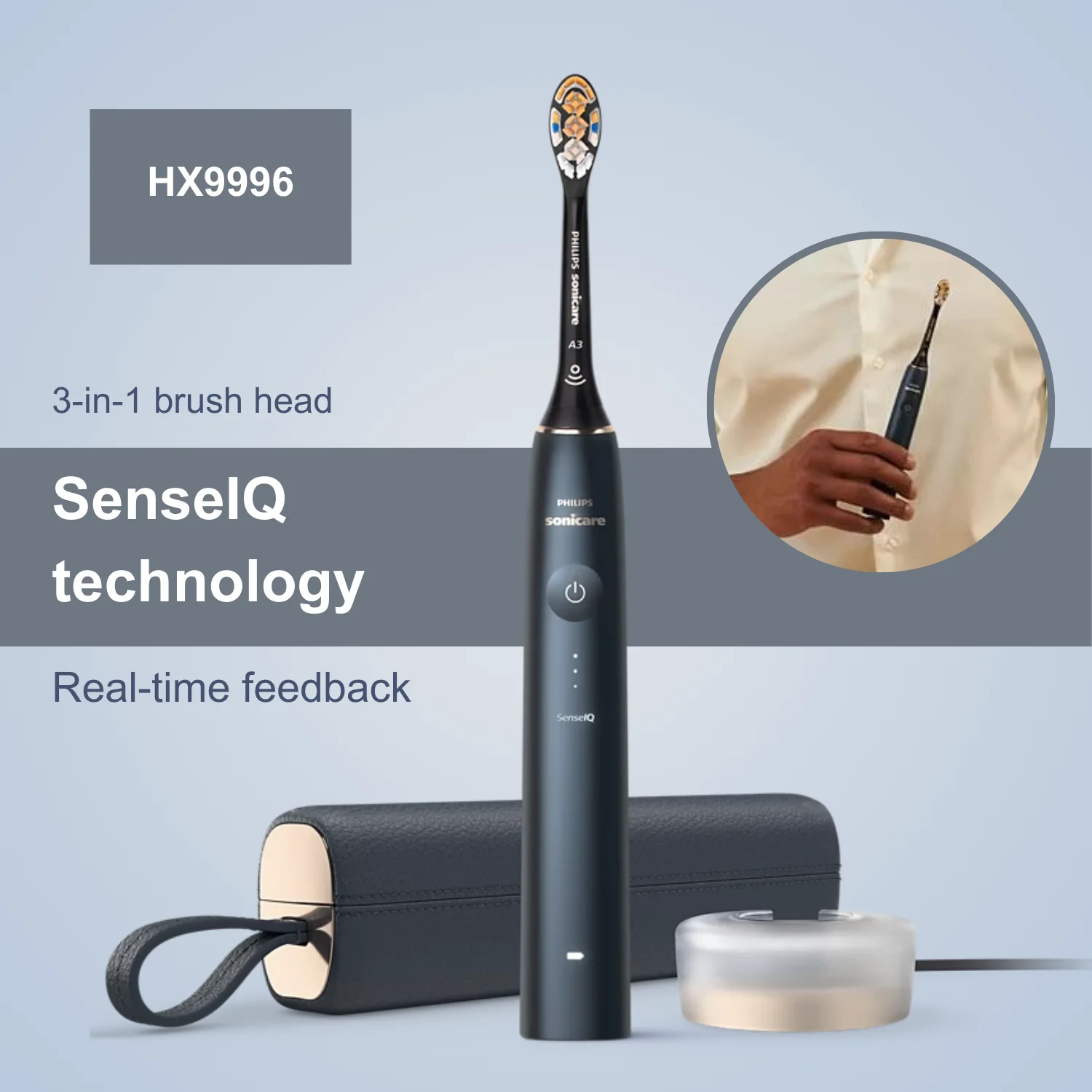 Philips Sonicare 9900 Prestige HX9996, Equipped With SenseIQ Technology