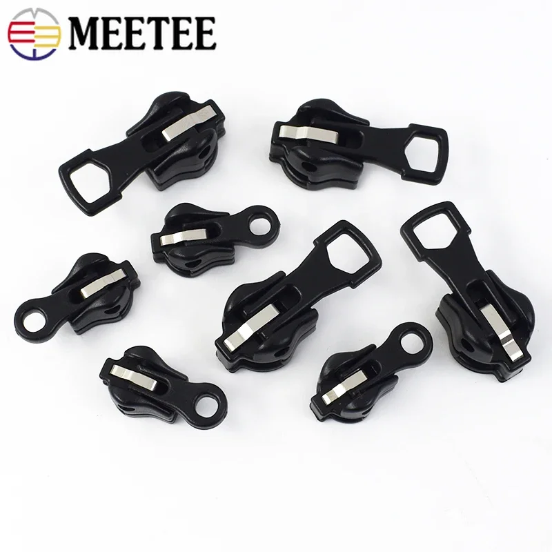 5/10/20 قطعة منزلق بسحاب عالمي 3 #   5 #   سحابات مجتذب لراتنجات النايلون المعدنية البريدي حقيبة إصلاح السحابات قفل رئيس زيبر المراعي أطقم