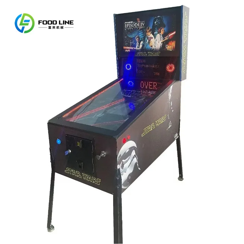 

Customized Premium Full Force Feedback Digital Classic Coin-Operated Flipper Virtual Pinball Machine for Home Enteratinment