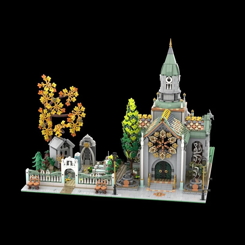 4468pcs MOC Elven Tempel De Laatste Alliantie Modulair Model Kerstcadeau Bouwstenen DIY Speelgoed Creatief Idee Baksteen Verjaardag