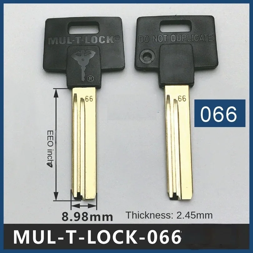 

MUL-T-LOCK Blank Key 066 Suspension bead key embryo Multi T Lock Locksmith Tools