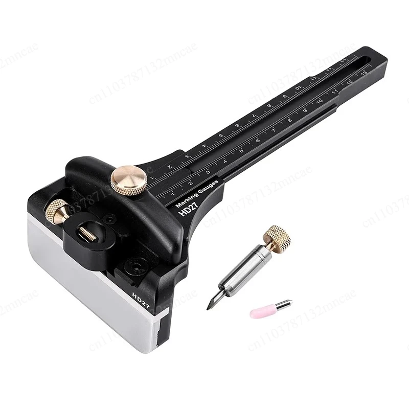 

Multifunctional Measuring Tool HD-27 Woodworking Scriber, Aluminum Alloy, High-precision Single-rod Scriber