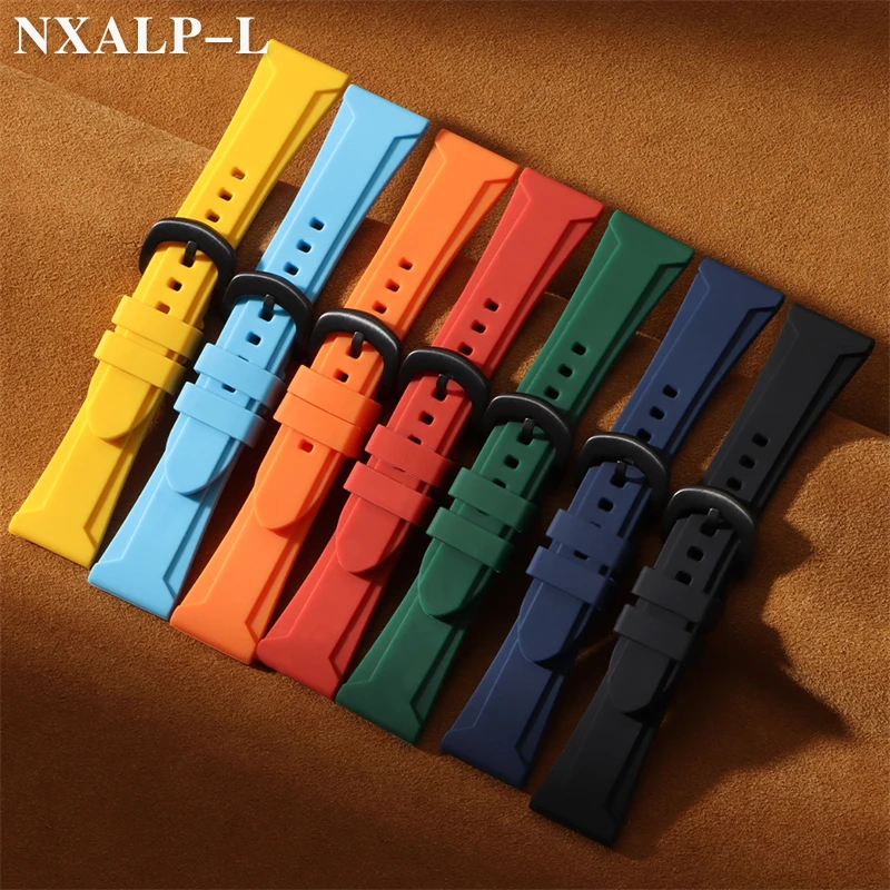 الرجال الرياضة حزام الساعات لينة ساعات سيليكون الفرقة 22 مللي متر 24 مللي متر 26 مللي متر سوار ساعة اكسسوارات ساعة ذكية استبدال معصمه
