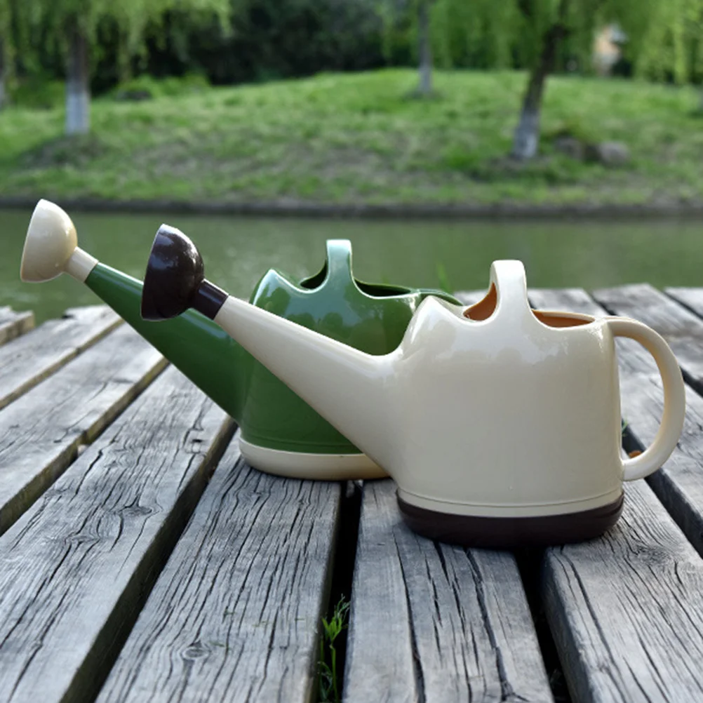 

4L Plastic Watering Pot Household Gardening Tool Balcony Irrigation Sprinkler Army Green Flowers Potted Durable