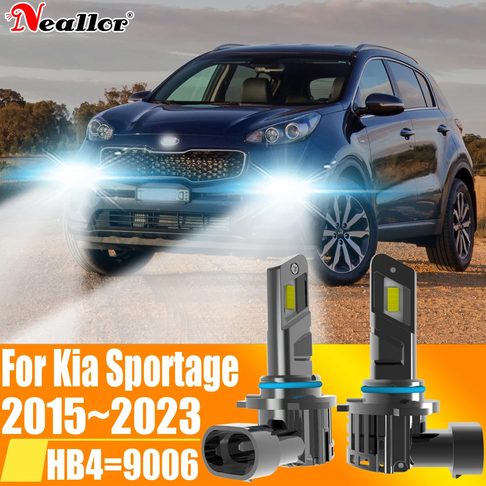 

2pcs HB4 9006 Led Fog Light Canbu Car Bulb High Power 6000K Xenon White Headlight Diode Lamp 12v 55w For Kia Sportage 2015~2023