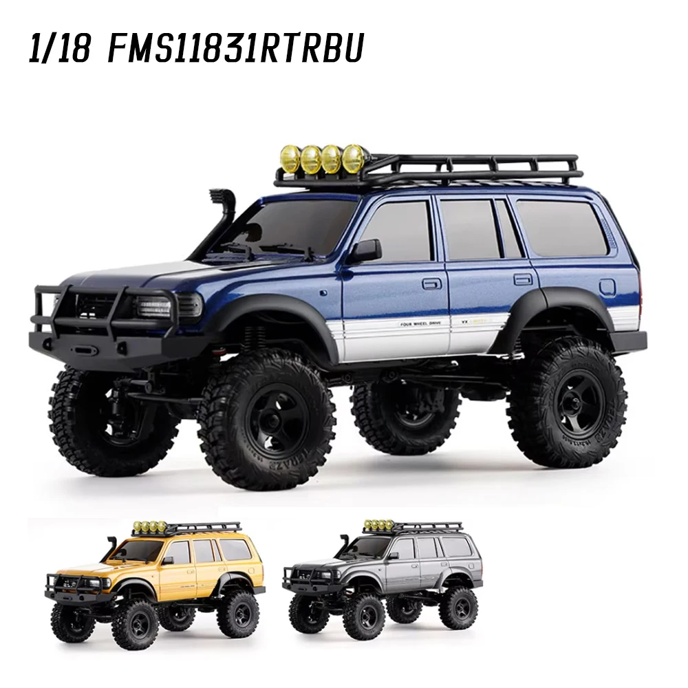 

NEW FMS RC Crawler 1/18 FCX18 Land Cruiser LC80 RTR Licensed 2.4Ghz 4WD Mini Remote Control Truck Car Toys for Adults Gifts