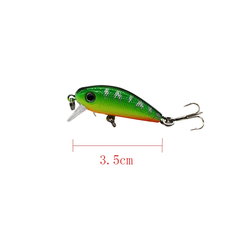 3.2g/35mm Mini Fishing Lure Sinking Mini Fishing Bait Micro Minnow Wobblers CrankBait for Fishing Pike Crankbait Lures