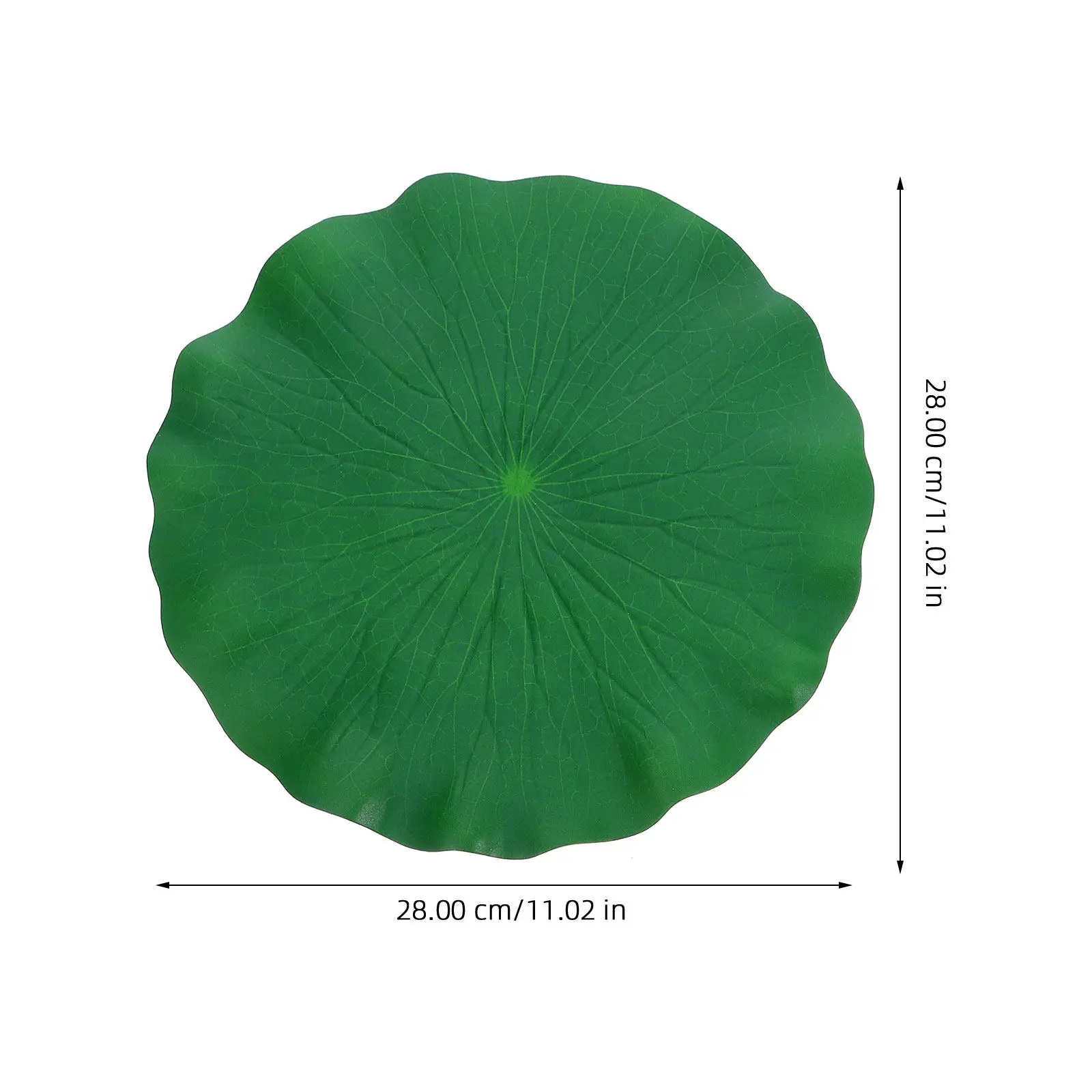 15Pcs High Grade Plastic Simulated Lotus Leaves Natural Looking Floating Pond Decor for Aquarium Garden Fountain Water Pool