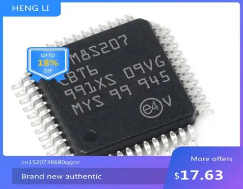 

100% NEW Free shipping STM8S207CBT6 STM8S207CB STM8S207CBT6TR QFP48