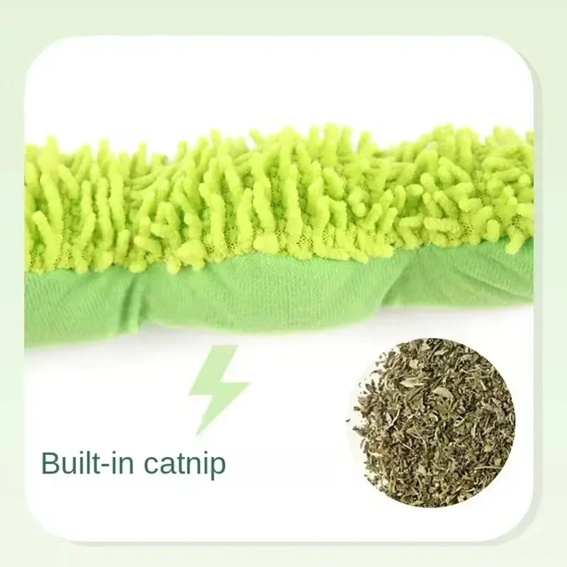 Caterpillar Plush Cat Toy with Catnip and Silvervine description 4