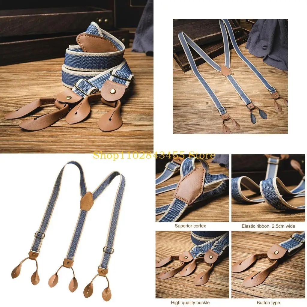 

49MC Comfortable Shoulder Straps Fashionable Suspenders Breathable Suspenders