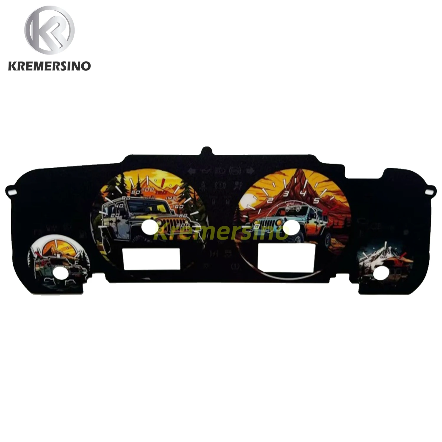 Dashboard Instrument Panel Trim Overlay Sticker for Jeep Wrangler Interior Modification Accessory