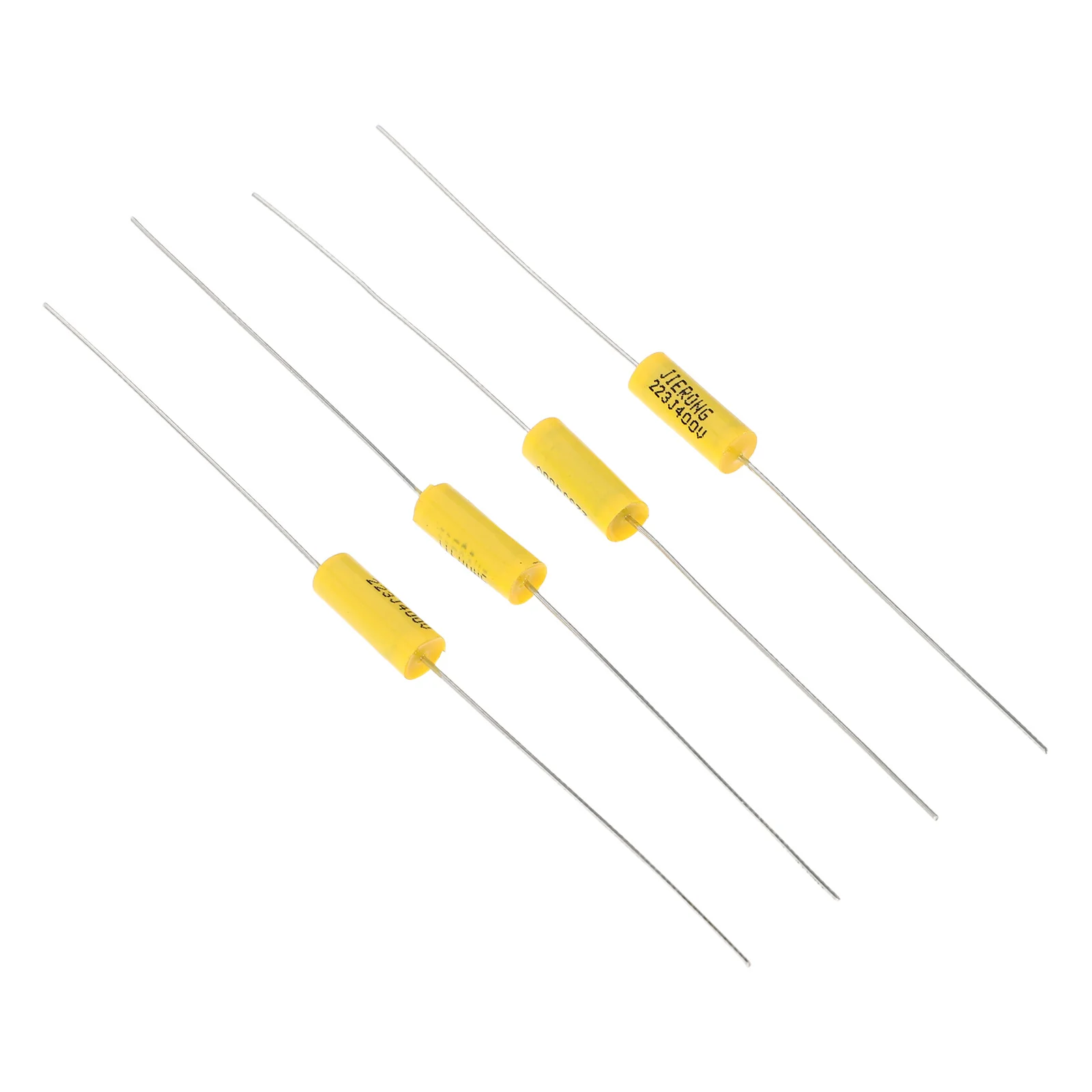 4 قطع من مكثفات النغمة المحورية لدوائر الجيتار الكهربائي ملحقات الجهير الأصفر