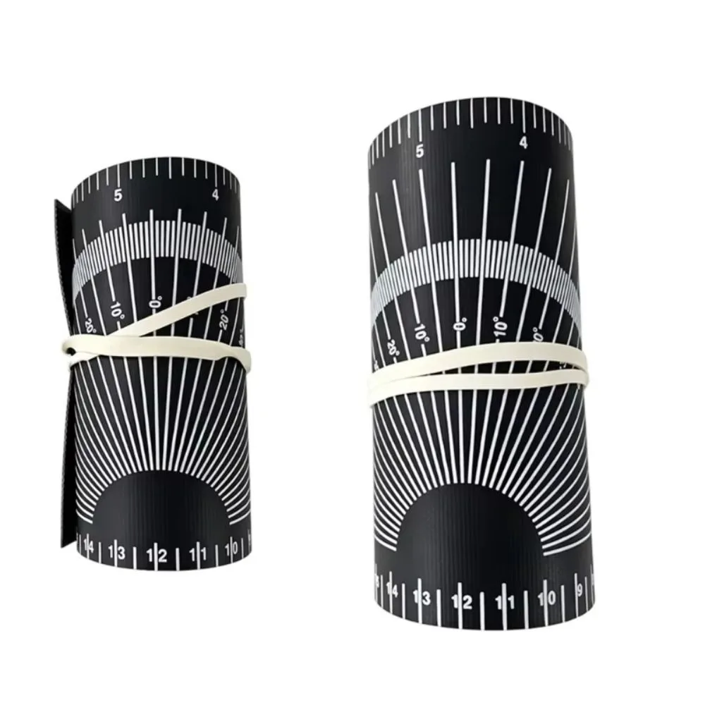 Flexible Pipe Measuring Tool Finely-Printed Scale Wide Measurement Range Layout Gauge PVC Cloth Degree Scale