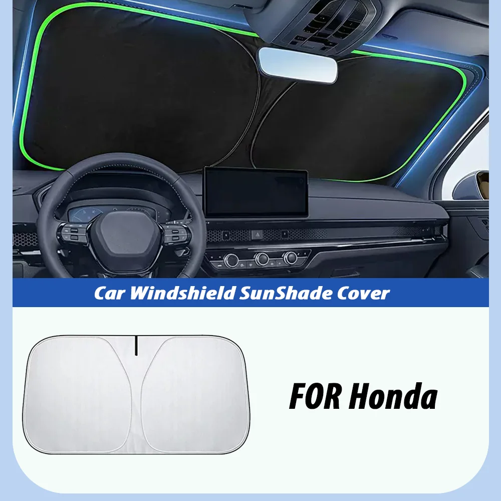 Protetor Solar para Para-brisa de Carro Dobrável para Honda AMAZE BRIO BR-V CITY CROSSTOUR FIT MODULO MUGEN PASSPORT SI STEPWGN STREAM WRV