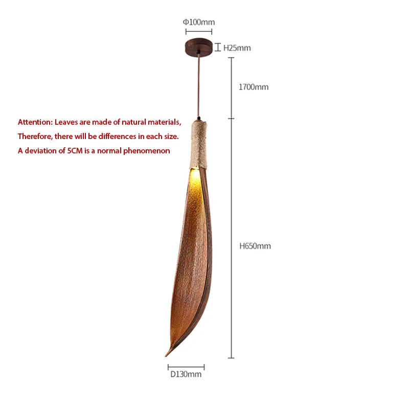 Imagem -05 - Criativo Personalizado Lâmpada Pingente Folha de Coco Retro Homestay Wabi Sabi Decoração de Casa Quarto Cabeceira Luz de Teto