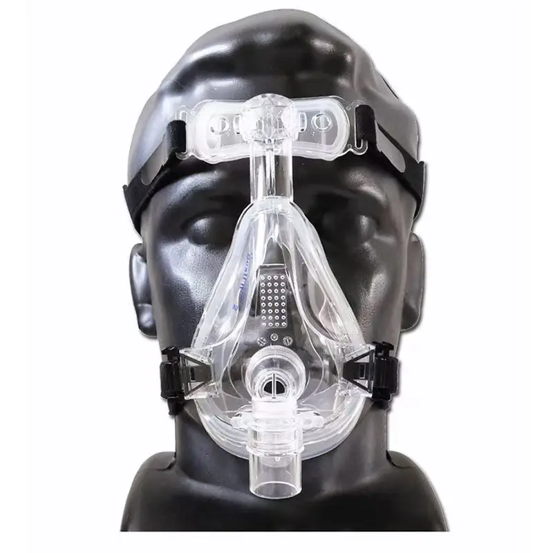 CPAP Mask With Headband and Silicone Cushion Common To Philips and ResMed Cpap&Bipap For Home Apnea And Snoring