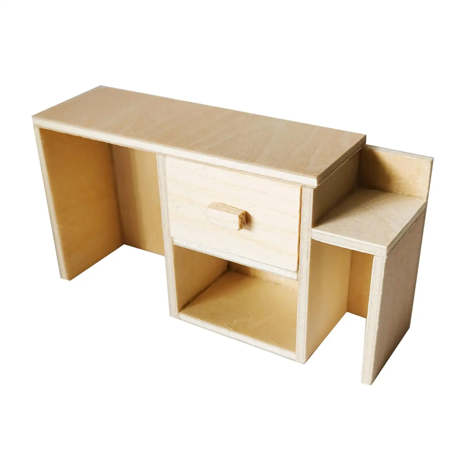 

1:12 Dollhouse TV Cabinet Decoration Miniature Model Toy Wood Mini Ornament