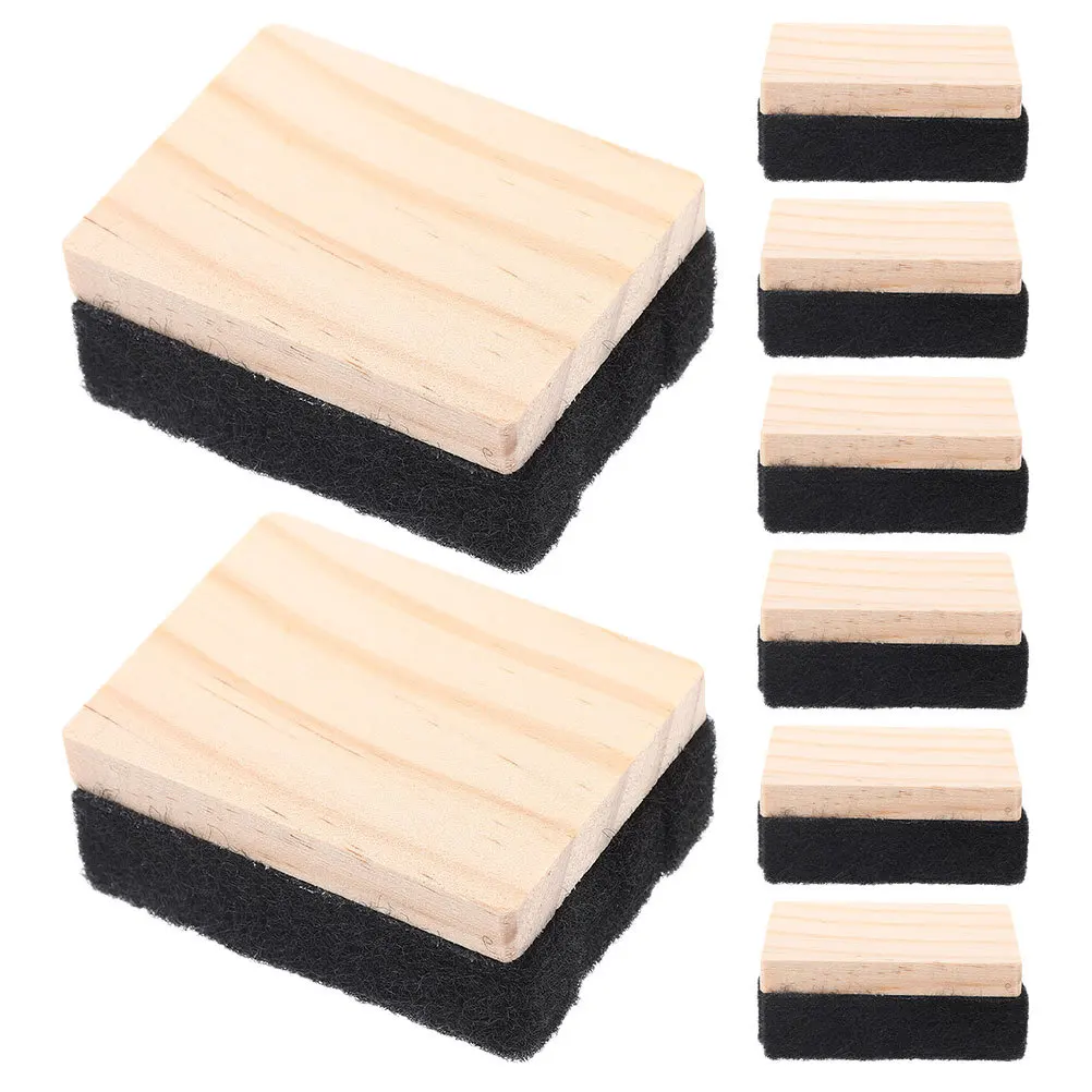 

Wooden Felt Blackboard Wipe Eraser Whiteboard Erasers Duster Chalkboard Cleaner Campus