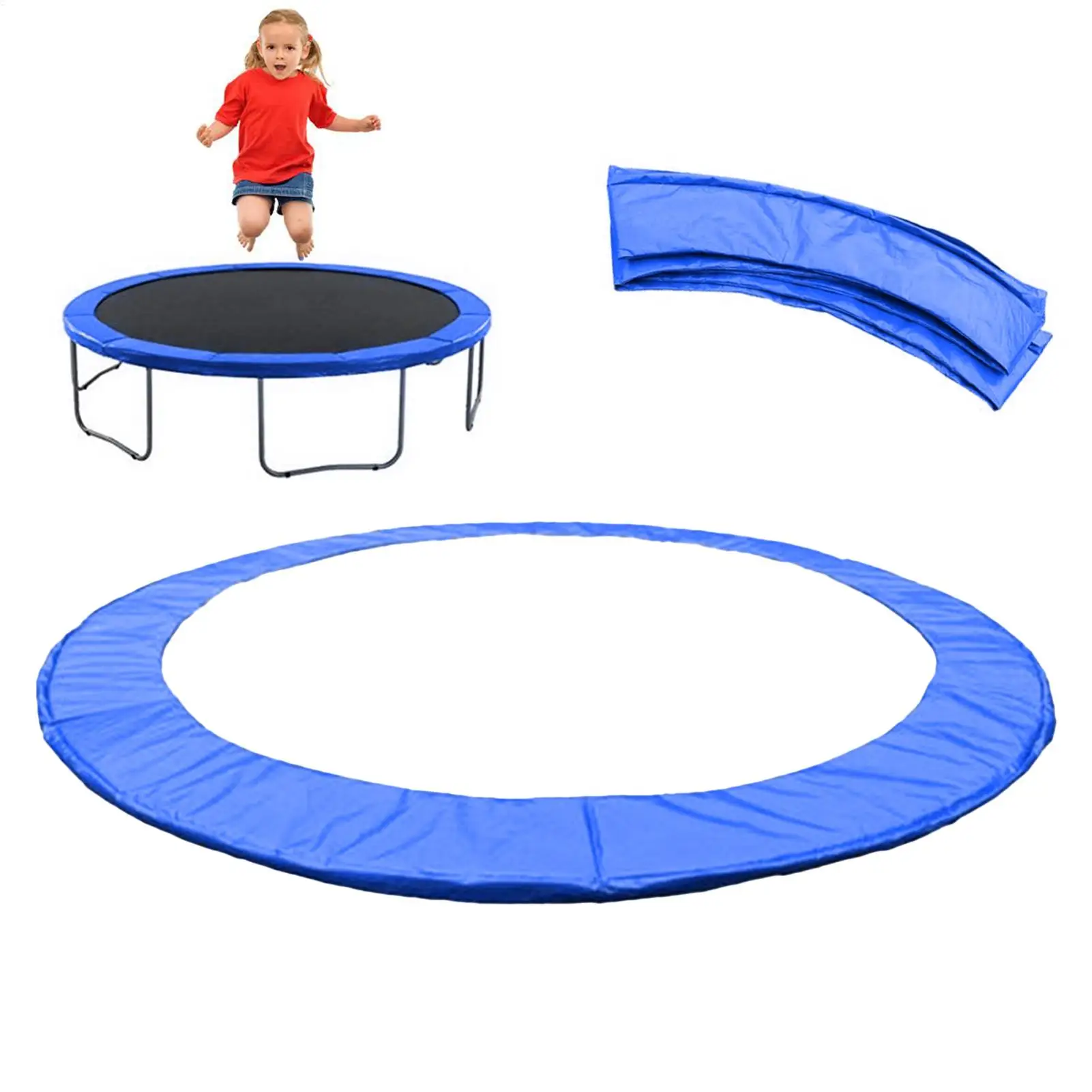 Trampolin-Schutzpolster Universelle Ersatz-Trampolinrandabdeckung Sicherheitsmatte Reißfeste Wasserdichte Federschutzmatte