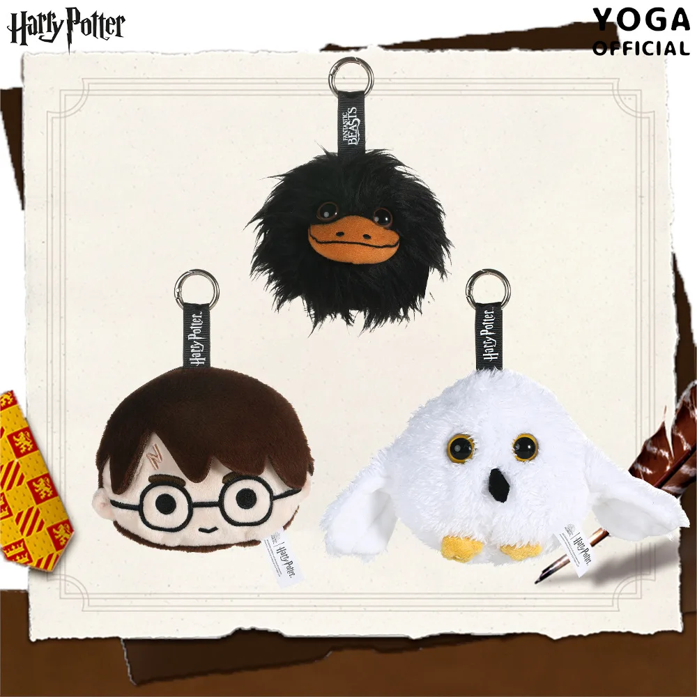 Harry Potter Niffler Hedwig lindo llavero de juguete de peluche de dibujos animados Kawaii muñeco de peluche esponjoso mochila colgante periferia regalos de vacaciones