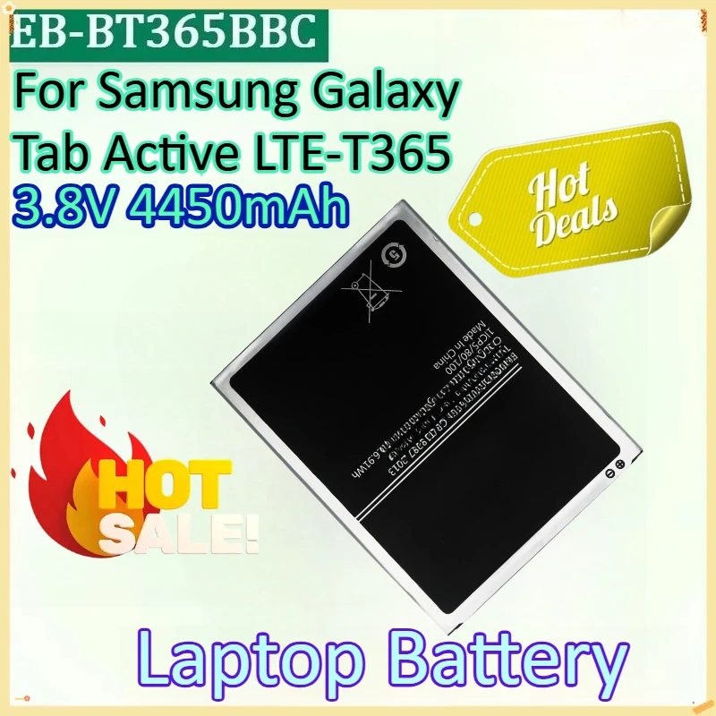 

New EB-BT365BBC 3.8V 4450mAh Laptop Battery for Samsung Galaxy Tab Active 2 SM-T395 SM-T395C SM-T365F0 SM-T390 SM-T360 SM-T395N