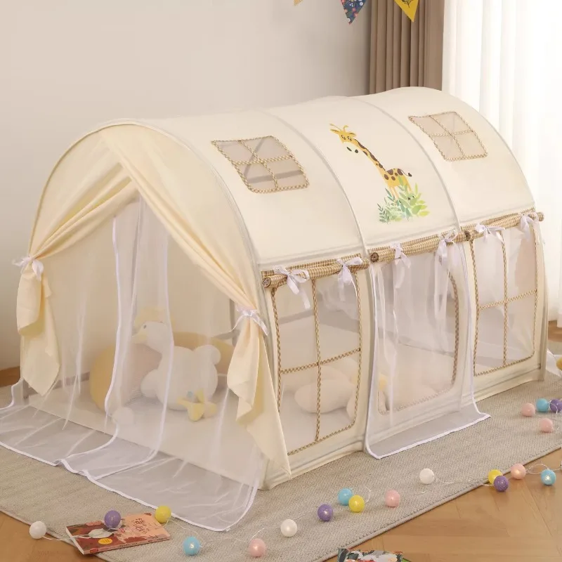 Kinderen Speelgoed Tent Grote Veiligheid Kind Spelletjes Huis Meerdere Windows Ademend Mesh Gordijn Speelgoed Tenten Leuke Kinderen Speelhuizen