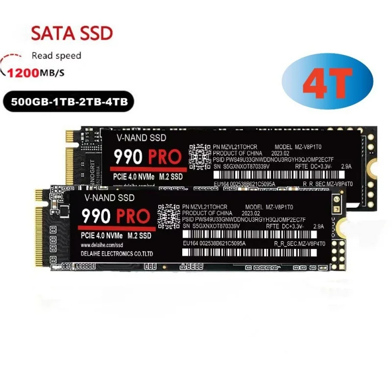 

M.2 990 pro 4TB 2TB 1TB 2280 Hard drive disk NVME 2.5 inch ssd TLC 5600MB/s internal Solid State Drives for laptop and desktop