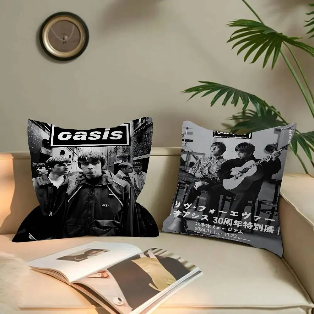 Band T-The R-Rain Cool O-Oasis Office Cushion Pillowcase Car Cushion Cover45X45CM Lumbar Pillowcase Sofa Pillowcover