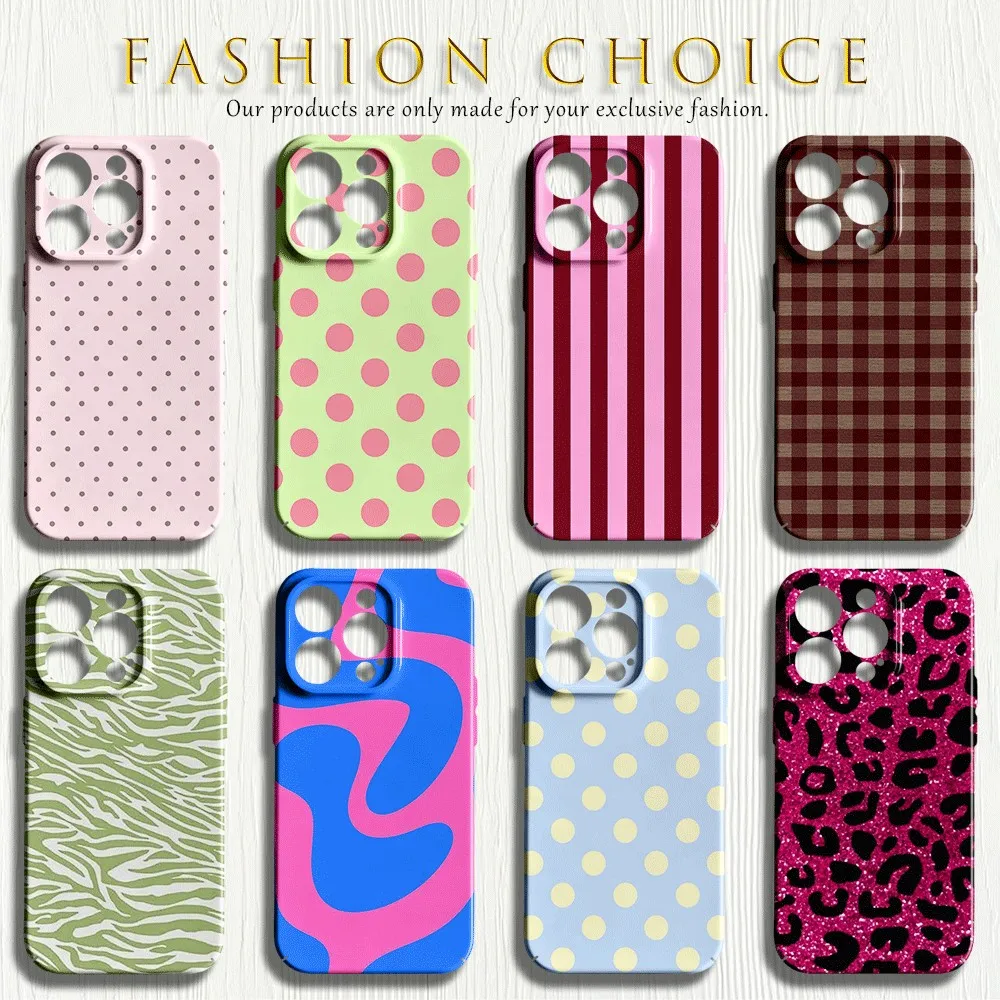 Pastel Dots Phone Case for Samsung Galaxy S20 S21 S22 S23 S24 S25 S26 FE Plus Note20 Ultra 4G 5G Glossy Film Hard PC Cover