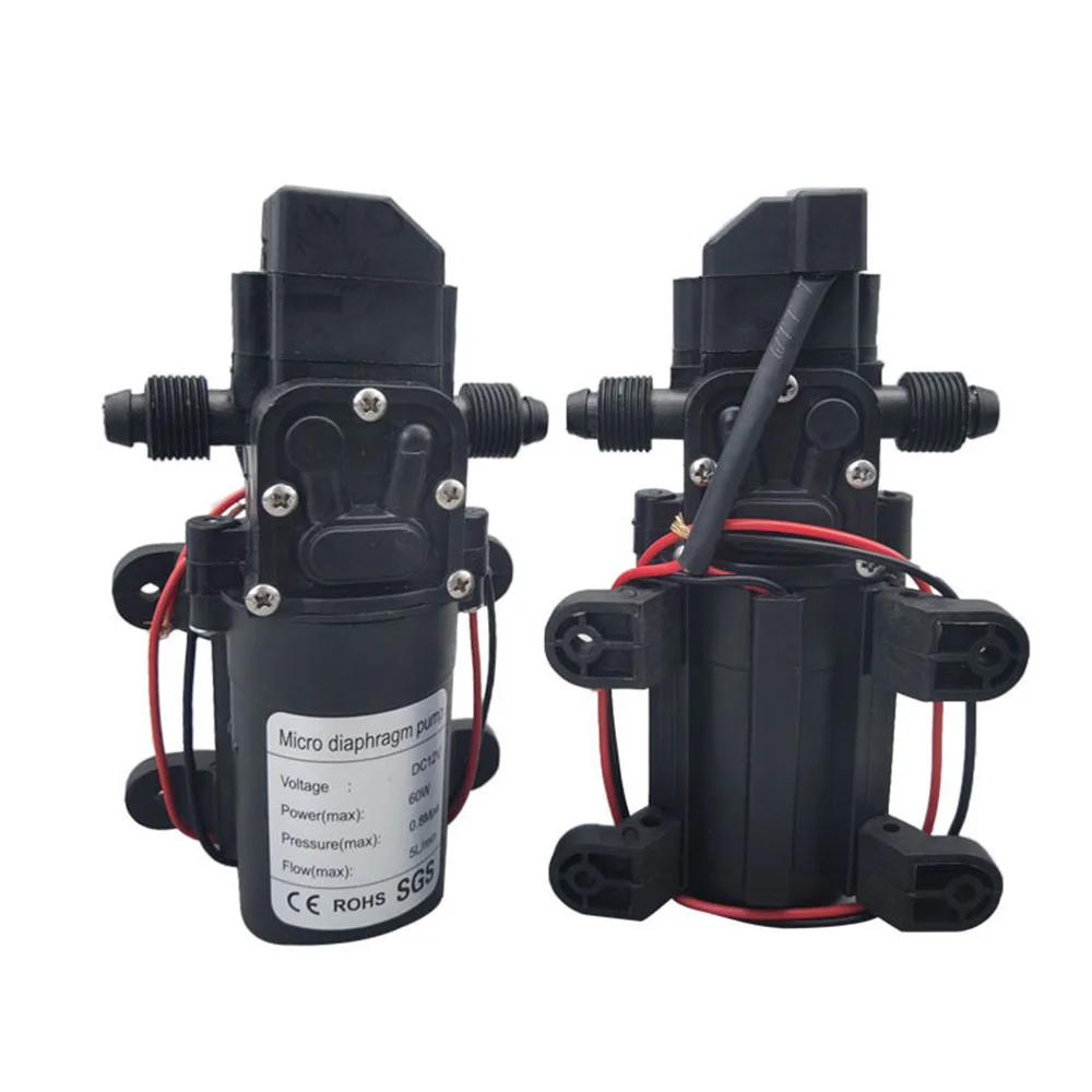 Automatic Flow Switch 6L/Min DC12V 60W 70W 130PSI AUTO Diaphragm Water Pump Mini Safe High Pressure Self Priming Pumps