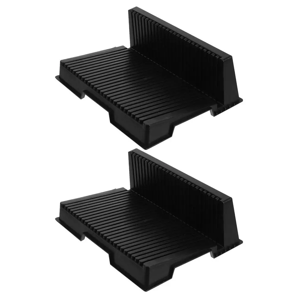 2Pcs Anti-Static Pcb Shelf 25-Slot Slot Pcb Rack Heavy-Duty Heat-Insulating Circuit Board Holder for Safe Electronic Component