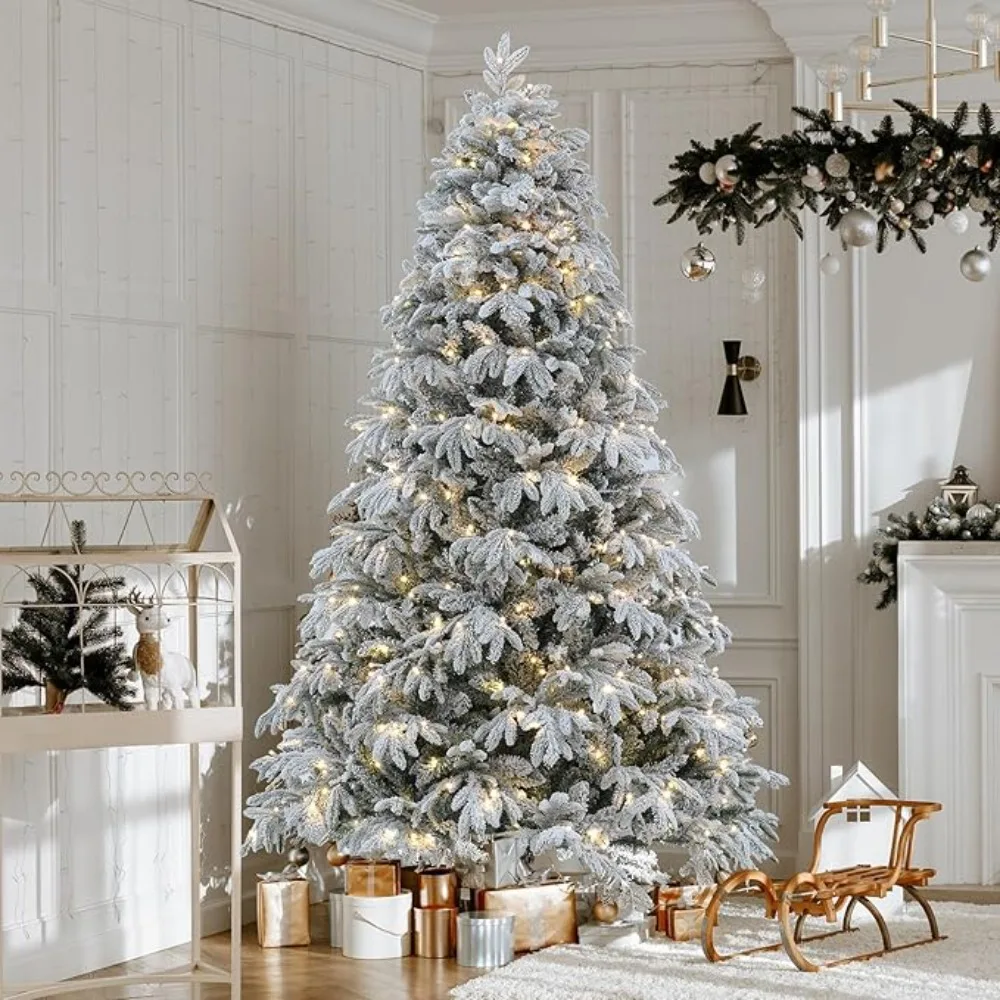 

7.5 Ft Christmas Tree Artificial Christmas Tree with Lights 2700 Realistic Tips & 400 Lights with 10 Modes