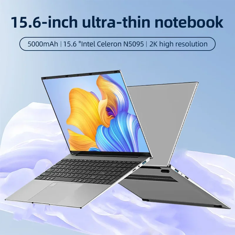 Intel Celeron n5095,1920x1080解像度,32GB RAM, 2048GB SSD,オフィスおよび書斎用コンピューター,15.6インチ,2023