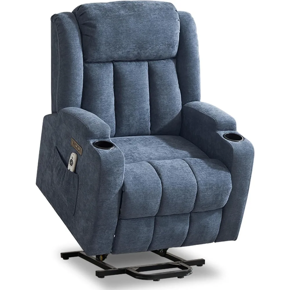 

Power Lift Recliner Chair for Elderly with Massage and Heat, Recliner Chairs for Adults, Upgraded Fabric Reclining Sofa Chair wi