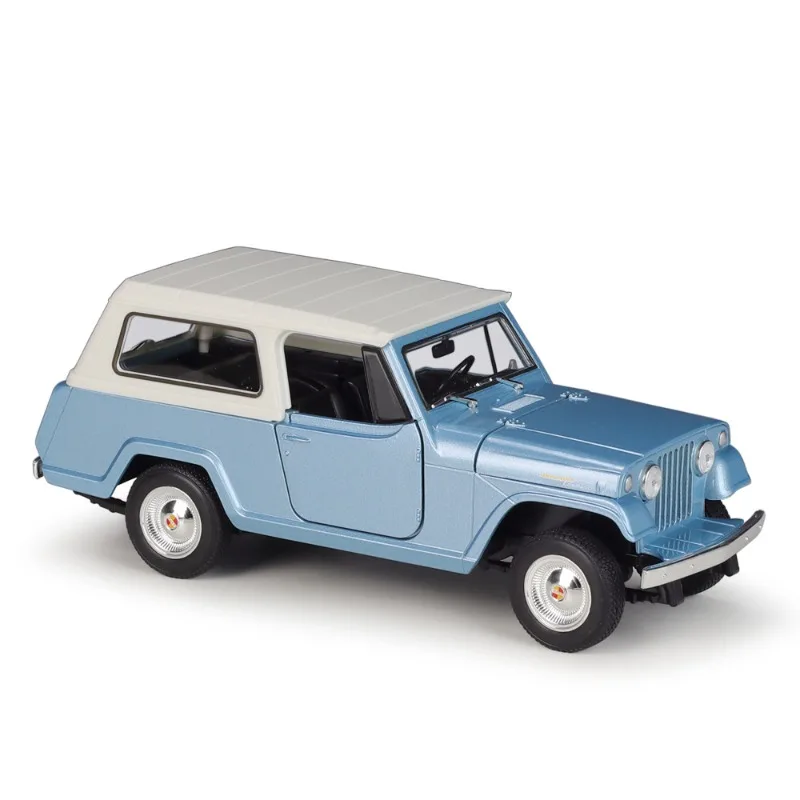 WELLY 1:24 Jeep 1967 Jeepster Commando Cars Models Simulated Alloy Finished Toy Car Model Collection Decoration Hobbies Boy Gift