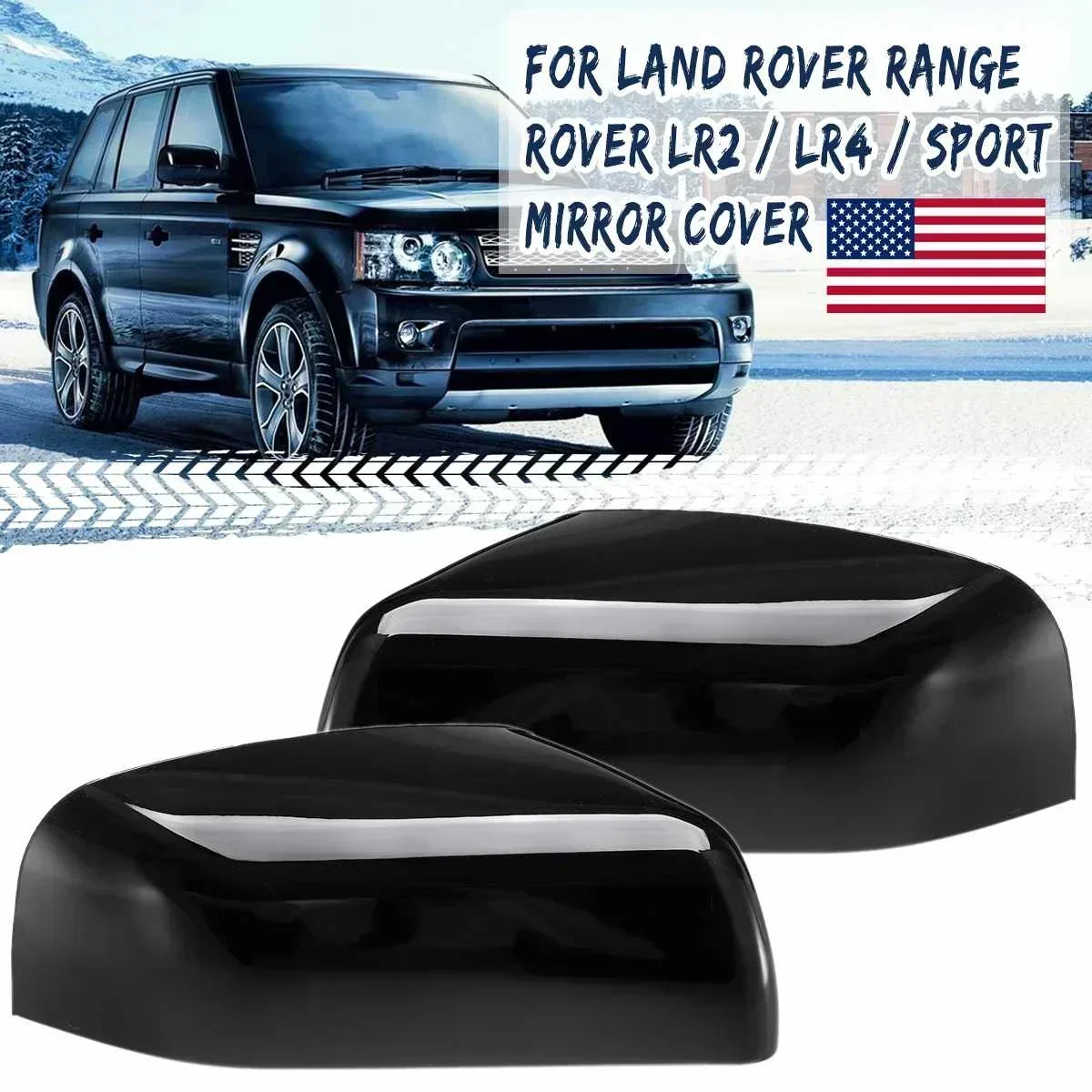 Car Wing Side Mirror Cover For Land Rover/Range Rover Sport/Freelander 2/LR2/Discovery 4/LR4 2010-2014 Rearview Mirror Cover
