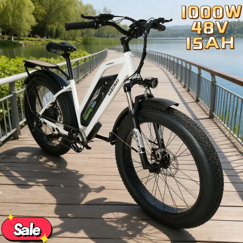 

Electric bicycle made of aluminum alloy, 1000W 48V 15AH battery electric bike， labor-saving, efficient and comfortable travel