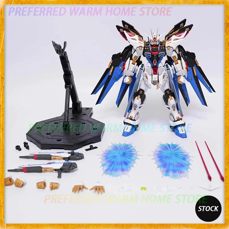 In Stock PIANXIN Model 1/100 MGEX STRIKE FREEDOM Assembling Model Mecha Pvc Toys SEED DESTINY Golden legend