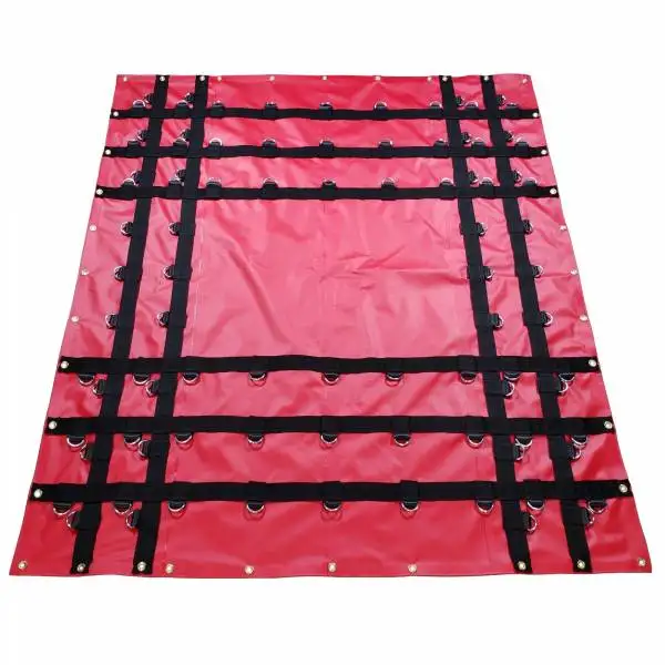

20' X 20' Anti-UV PVC Coated Vinyl Tarp for Flatbed Truck Trailer 6' Drop Woven Technics Perfect Center Lumber Cover for Cars